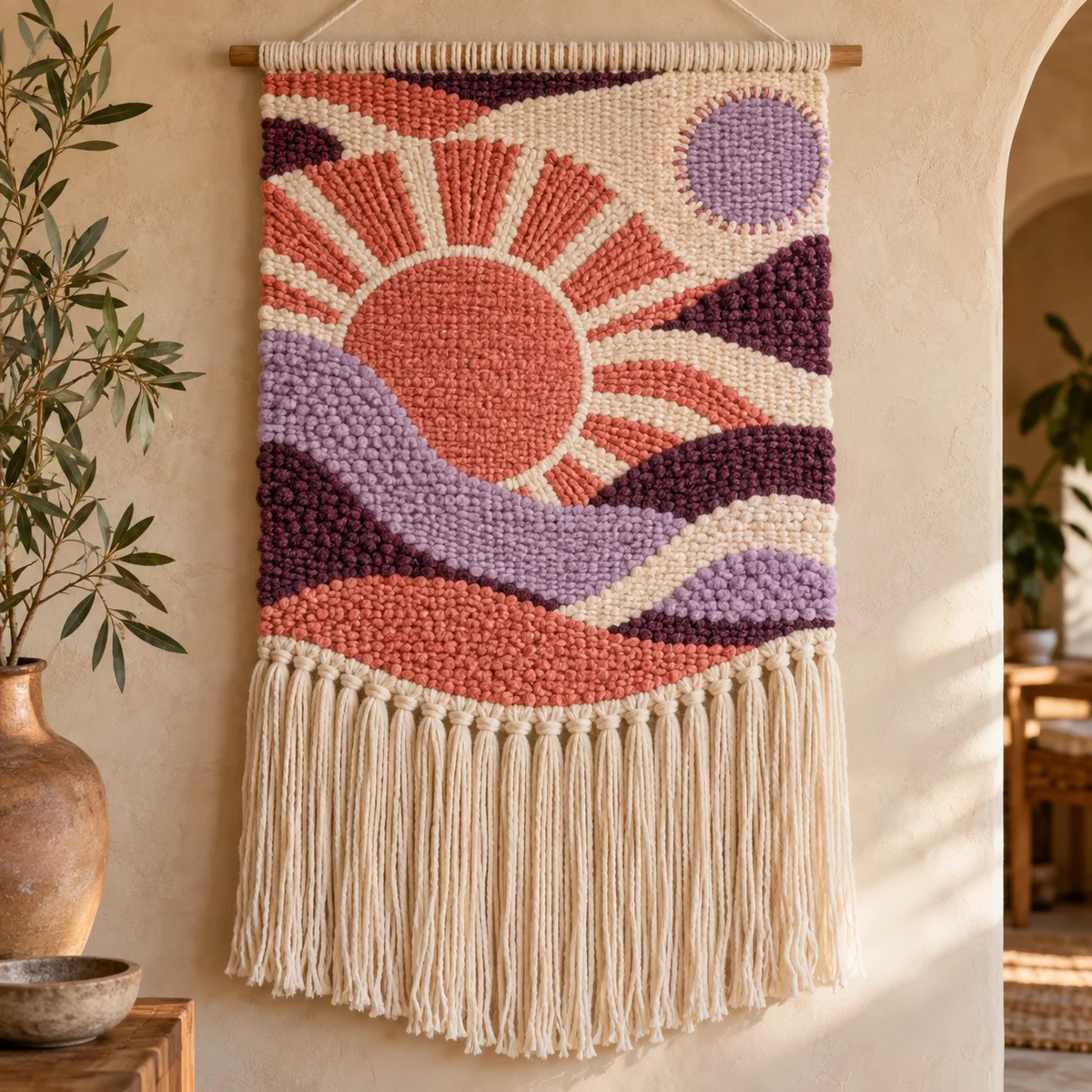 Sunrise, woven slowly